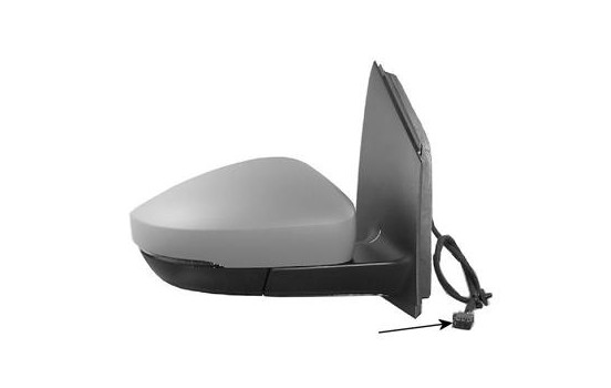 Outside mirror RIGHT COMPLETE 11/09+ Primer 5829814 Hagus