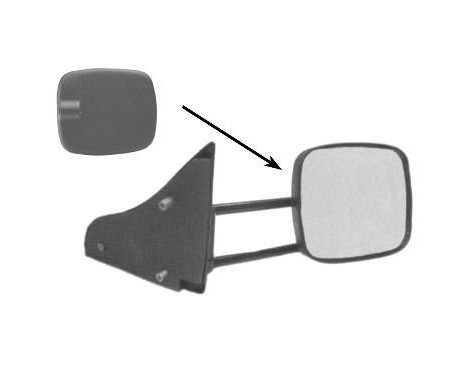 Outside mirror RIGHT COMPLETE -9/95 COMBO WITH ARM 3788802 Hagus