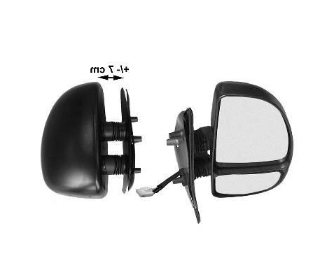 Outside mirror RIGHT COMPLETE from '00 SHORT 2 MIRROR HEATED 1747808 Hagus