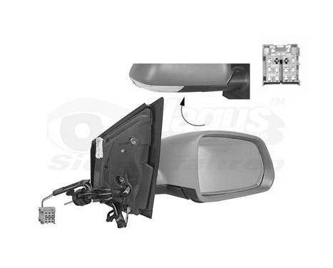 Outside mirror RIGHT COMPLETE Primer 5828814 Hagus, Image 2