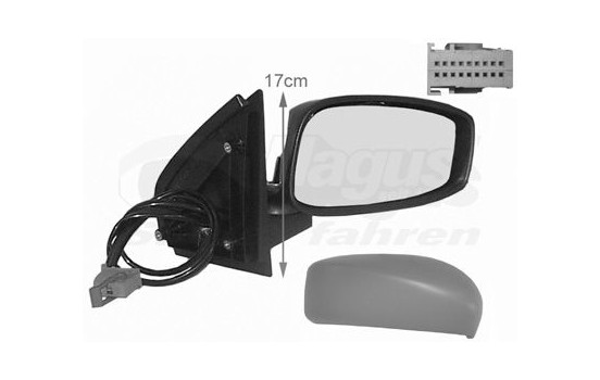 Outside mirror right electric 3-door CONVEX 1625818 Hagus, Image 3