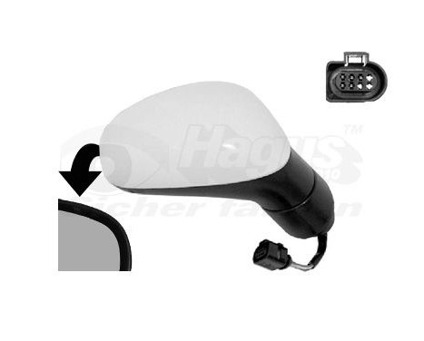 Outside mirror right electric -4/09 Primer, Heated 4939808 Hagus, Image 2