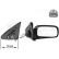 Outside mirror right electric 4/5-door 3317816 Hagus, Thumbnail 3