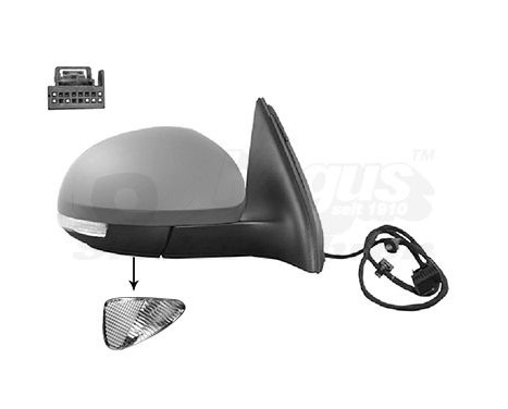 Outside mirror right electric Electr./Heated/Folding. 5745818 Hagus, Image 2