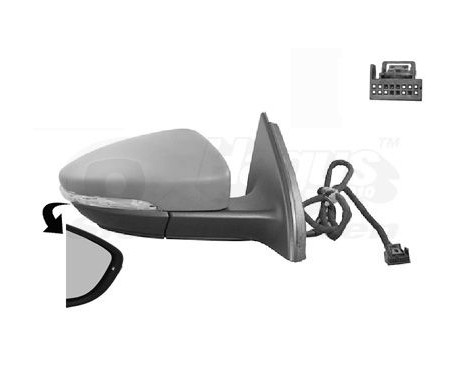 Outside mirror right electric Electric/Heated 5740808 Hagus, Image 2