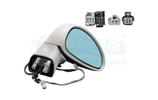 Outside mirror right electric ELECTRICFoldable +Temp 0970818 Hagus, Image 2