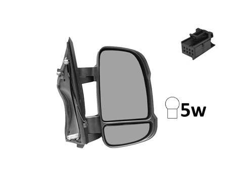 Outside mirror right electric Heated 1651808 Hagus