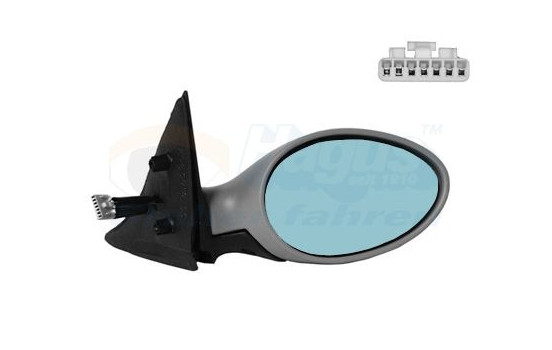 Outside mirror right electric HEATED + TEMP, SENSOR 0156818 Hagus, Image 2