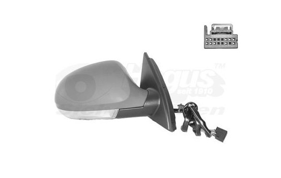 Outside mirror right electric + lamp 5839818 Hagus, Image 2