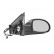 Outside mirror right electric (not el folding) PRIMER + TEMPERATURE SENSOR 0961810 Hagus
