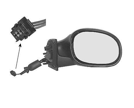 Outside mirror right electric not HEATED with SENSOR HOLE 0925808 Hagus