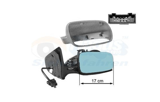 Outside mirror right electric Primer 17CM 5888816 Hagus, Image 2