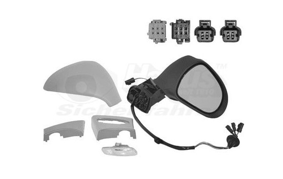 Outside mirror right electric Primer, Heated, Temp 4042818 Hagus, Image 2