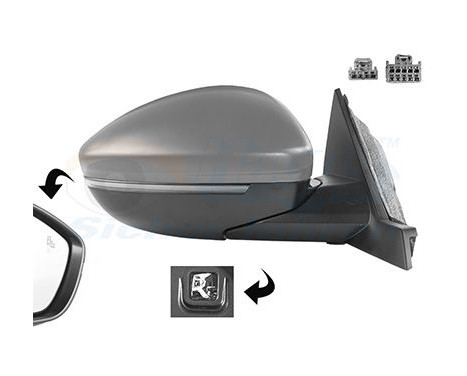 OUTSIDE MIRROR WITH ELECTRIC COIL 1633828 Hagus