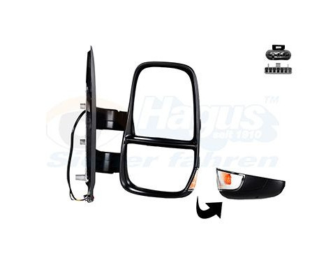 OUTSIDE MIRROR WITH ELECTRIC COIL 2818806 Hagus