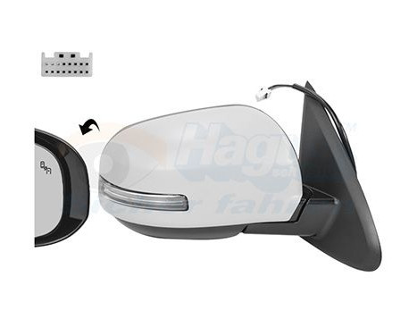 OUTSIDE MIRROR WITH ELECTRIC COIL 3279828 Hagus