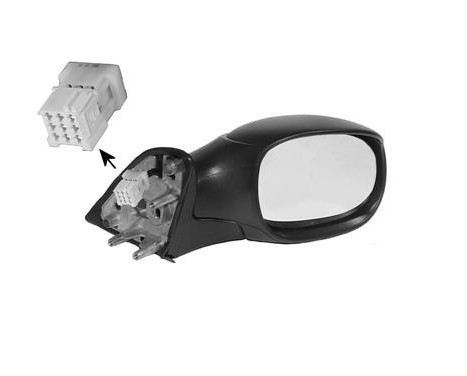 Right-hand electric exterior mirror, FOLDABLE with SENSOR HOLE 0957818 Hagus
