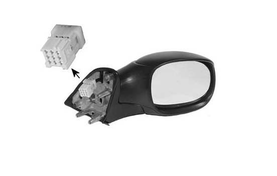 Right-hand electric exterior mirror, FOLDABLE with SENSOR HOLE 0957818 Hagus