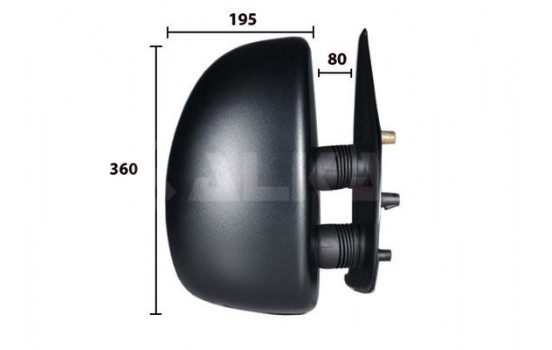 Right side exterior mirror complete 9226921 Alkar