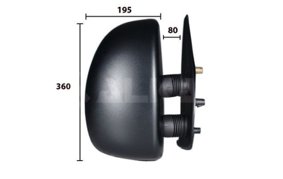 Right side exterior mirror complete 9255961 Alkar, Image 2