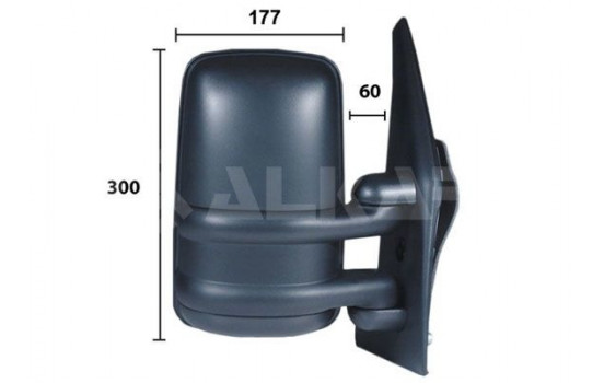 Right side exterior mirror complete 9265902 Alkar