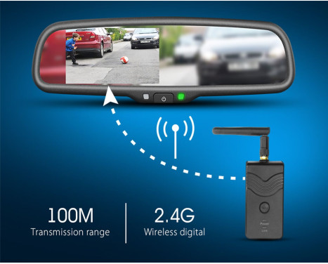 4.3 inch mirror monitor incl. 2.4 GHz digital video transmitter, Image 5