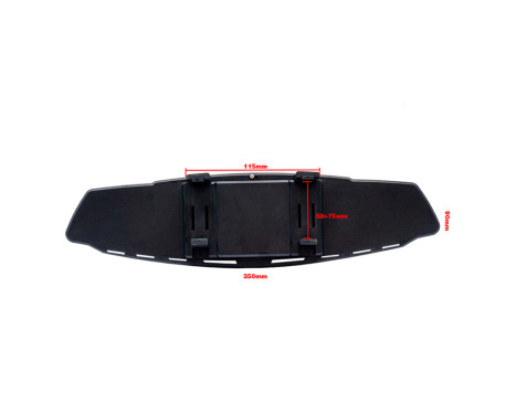 Simoni Racing Rear View Mirror 350mm - Black - with clamps, Image 3