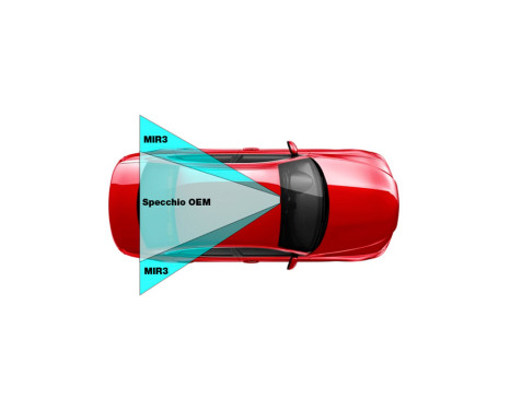Simoni Racing Rear View Mirror 350mm - Black - with clamps, Image 4