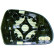 Mirror glass, exterior mirror 1018727 Diederichs