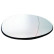 Mirror glass, exterior mirror 1206227 Diederichs