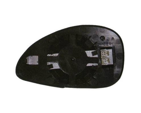 Mirror glass, exterior mirror 4072027 Diederichs