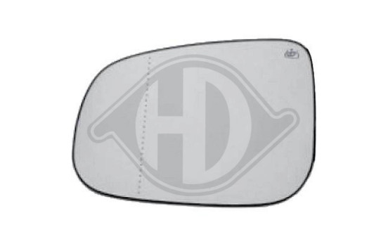 Mirror glass, exterior mirror 7661227 Diederichs, Image 2