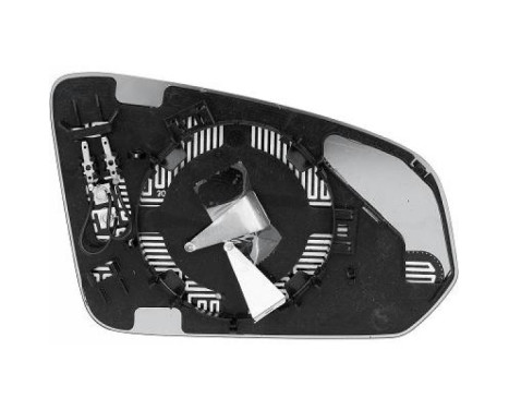 Mirror glass, exterior mirror 7662127 Diederichs