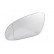 Mirror glass, exterior mirror