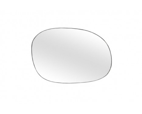 Mirror glass, exterior mirror