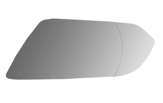 Mirror glass, exterior mirror