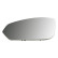 Mirror glass, exterior mirror