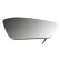 Mirror glass, exterior mirror