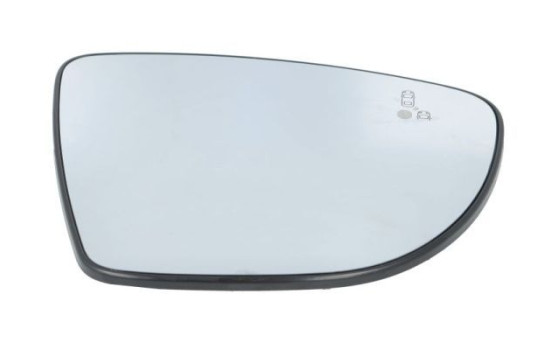 Mirror glass, exterior mirror