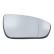 Mirror glass, exterior mirror