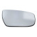 Mirror glass, exterior mirror
