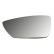 Mirror glass, exterior mirror