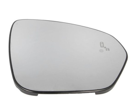 Mirror glass, exterior mirror