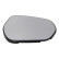 Mirror glass, exterior mirror