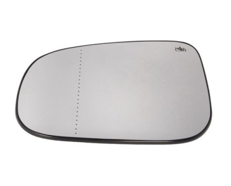 Mirror glass, exterior mirror