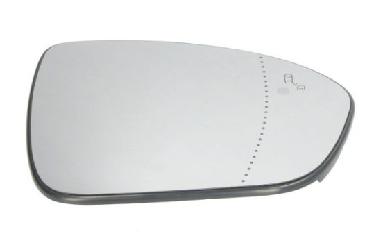 Mirror glass, exterior mirror