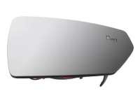 Mirror glass, exterior mirror