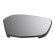 Mirror glass, exterior mirror
