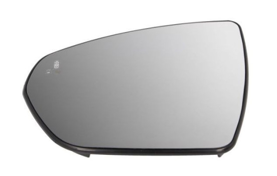Mirror glass, exterior mirror