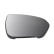 Mirror glass, exterior mirror